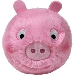 Ty Beanie Bouncers George pig Fluffy Ball Bouncing Pink 1607-83039 008421830398